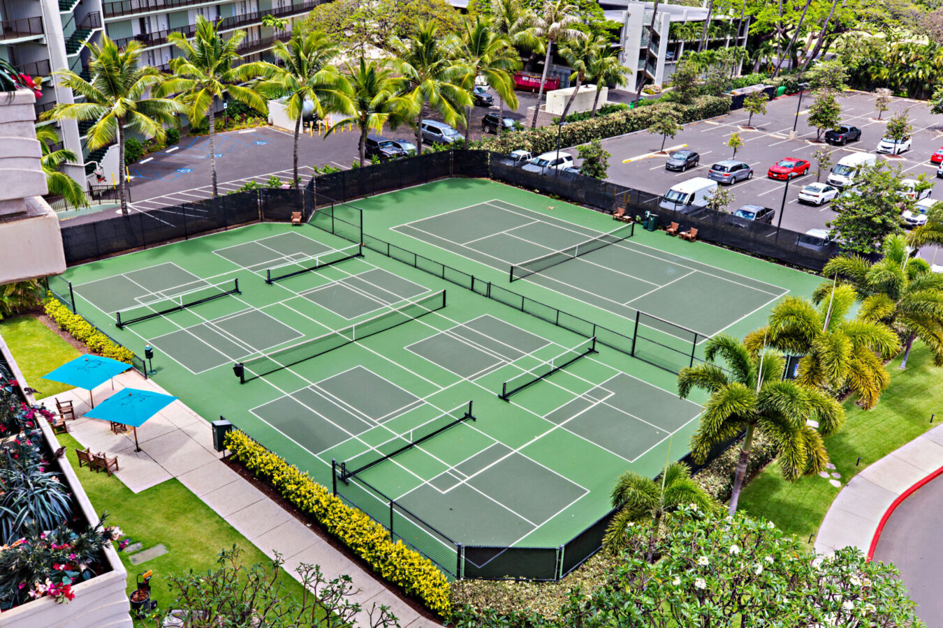 tennis courts